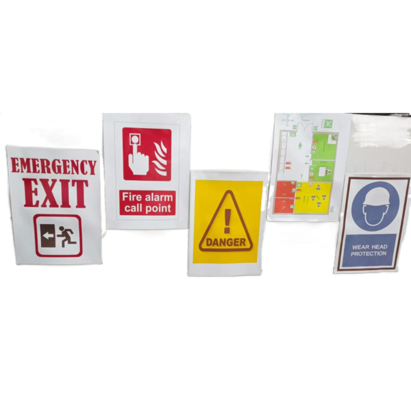 Safety Signs Set - 6 A4 Designs